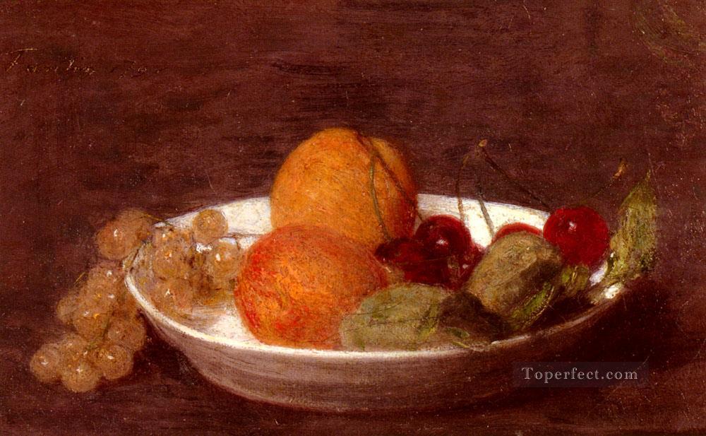 A Bowl Of Fruit still life Henri Fantin Latour Oil Paintings